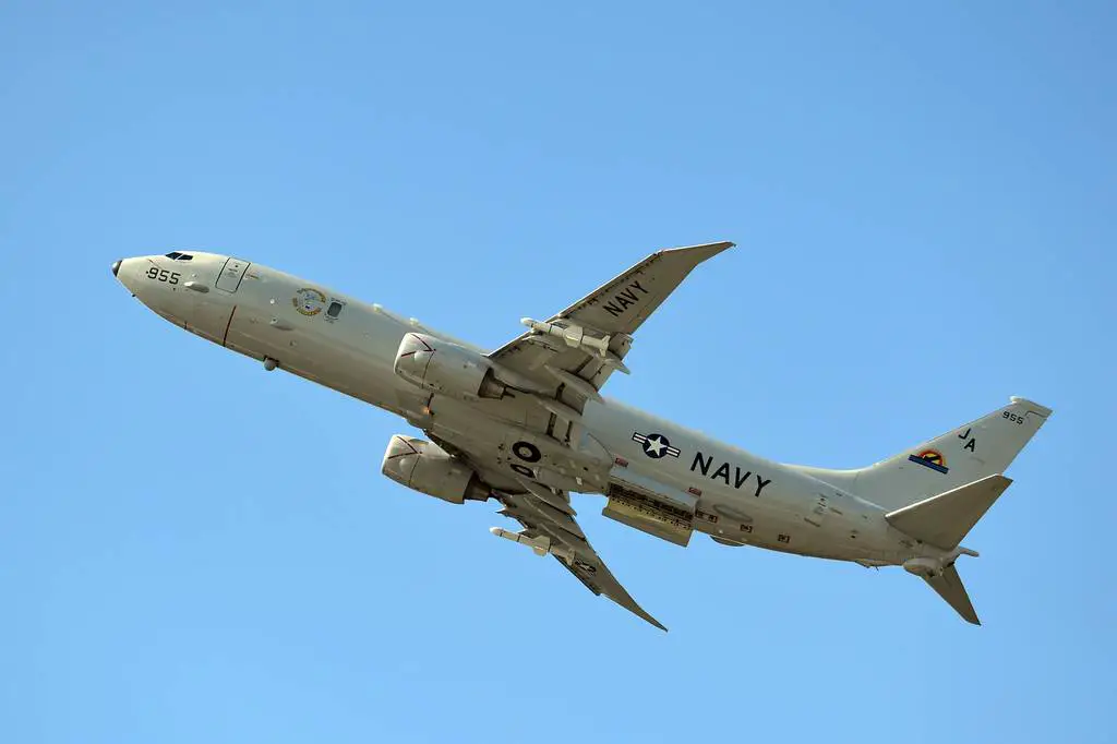 US P-8A Poseidon Transits Taiwan Strait